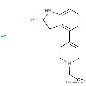 Molecular Structure of 103828-05-3 (2H-Indol-2-one, 4-(1-ethyl-1,2,3,6-tetrahydro-4-pyridinyl)-1,3-dihydro-,
monohydrochloride)
