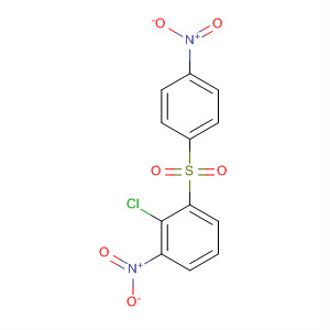 Molecular Structure of 104044-72-6 (Benzene, 2-chloro-1-nitro-3-[(4-nitrophenyl)sulfonyl]-)