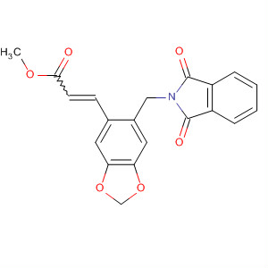 Molecular Structure of 104051-77-6 (2-Propenoic acid,
3-[6-[(1,3-dihydro-1,3-dioxo-2H-isoindol-2-yl)methyl]-1,3-benzodioxol-5-
yl]-, methyl ester)