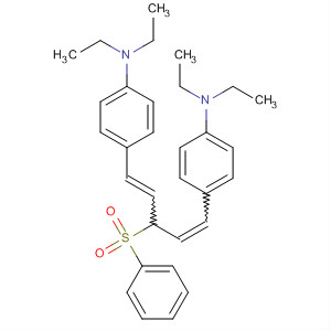 Molecular Structure of 104080-20-8 (Benzenamine,
4,4'-[3-(phenylsulfonyl)-1,4-pentadiene-1,5-diyl]bis[N,N-diethyl-)