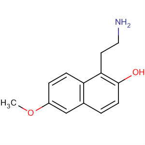 Molecular Structure of 104104-39-4 (2-Naphthalenol, 1-(2-aminoethyl)-6-methoxy-)