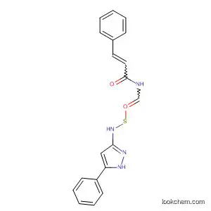 Molecular Structure of 104291-43-2 (2-Propenamide,
3-phenyl-N-[[(5-phenyl-1H-pyrazol-3-yl)amino]thioxomethyl]-)