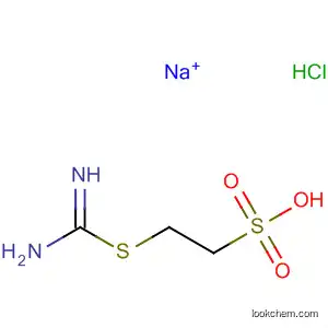 Molecular Structure of 104504-32-7 (Ethanesulfonic acid, 2-[(aminoiminomethyl)thio]-, monosodium salt,
monohydrochloride)