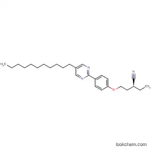 Molecular Structure of 104539-75-5 (Butanenitrile, 2-ethyl-4-[4-(5-undecyl-2-pyrimidinyl)phenoxy]-, (S)-)