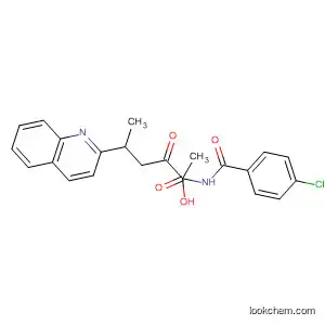 Molecular Structure of 104864-77-9 (4-Quinolinepentanoic acid,
a-[(4-chlorobenzoyl)amino]-1,2-dihydro-1-methyl-2-oxo-)