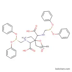 Molecular Structure of 104869-17-2 (Glycine, N,N'-methylenebis[N-[(diphenoxyphosphinyl)methyl]-, diethyl
ester)