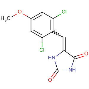 Molecular Structure of 104907-18-8 (2,4-Imidazolidinedione, 5-[(2,6-dichloro-4-methoxyphenyl)methylene]-)