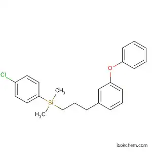 Molecular Structure of 105024-85-9 (Silane, (4-chlorophenyl)dimethyl[3-(3-phenoxyphenyl)propyl]-)