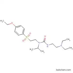 Molecular Structure of 105050-36-0 (Urea,
N'-[2-(diethylamino)ethyl]-N-[2-[(4-ethoxyphenyl)sulfonyl]ethyl]-N-(1-meth
ylethyl)-)