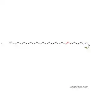 Molecular Structure of 105050-82-6 (Thiazolium, 3-[4-(octadecyloxy)butyl]-, iodide)