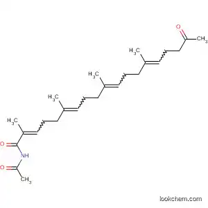 Molecular Structure of 105097-05-0 (2,6,10,14-Nonadecatetraenamide,
N-acetyl-2,6,10,14-tetramethyl-18-oxo-)
