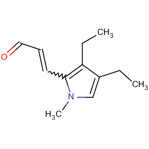 Molecular Structure of 105140-94-1 (2-Propenal, 3-(3,4-diethyl-1-methyl-1H-pyrrol-2-yl)-)