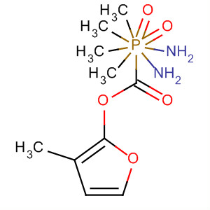 Molecular Structure of 105262-59-7 (Phosphorodiamidic acid, tetramethyl-, 3-methyl-2-furanyl ester)