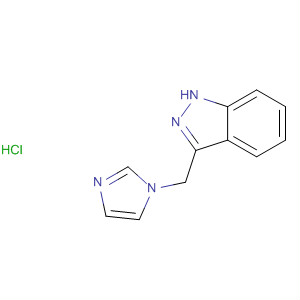 Molecular Structure of 105280-06-6 (1H-Indazole, 3-(1H-imidazol-1-ylmethyl)-, monohydrochloride)