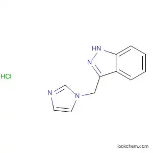 Molecular Structure of 105280-06-6 (1H-Indazole, 3-(1H-imidazol-1-ylmethyl)-, monohydrochloride)