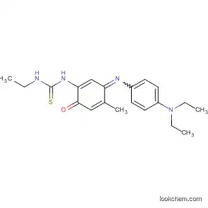 Molecular Structure of 105295-48-5 (Thiourea,
N-[3-[[4-(diethylamino)phenyl]imino]-4-methyl-6-oxo-1,4-cyclohexadien-
1-yl]-N'-ethyl-)