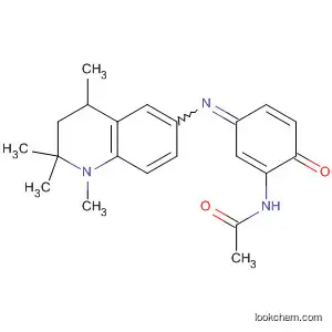 Molecular Structure of 105296-90-0 (Acetamide,
N-[6-oxo-3-[(1,2,3,4-tetrahydro-1,2,2,4-tetramethyl-6-quinolinyl)imino]-1,
4-cyclohexadien-1-yl]-)