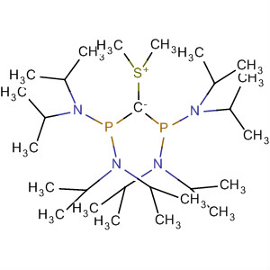 Molecular Structure of 105309-83-9 (Sulfonium, dimethyl-,
bis[bis[bis(1-methylethyl)amino]phosphinyl]methylide)