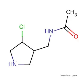 Molecular Structure of 105439-30-3 (Acetamide, N-[(4-chloro-3-pyrrolidinyl)methyl]-, trans-)