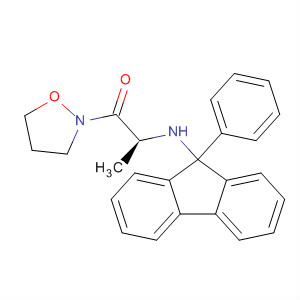Molecular Structure of 105519-72-0 (Isoxazolidine, 2-[1-oxo-2-[(9-phenyl-9H-fluoren-9-yl)amino]propyl]-, (S)-)