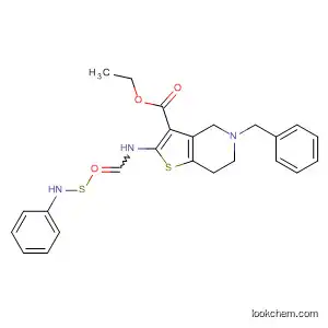 Thieno[3,2-c]pyridine-3-carboxylic acid,
4,5,6,7-tetrahydro-2-[[(phenylamino)thioxomethyl]amino]-5-(phenylmeth
yl)-, ethyl ester
