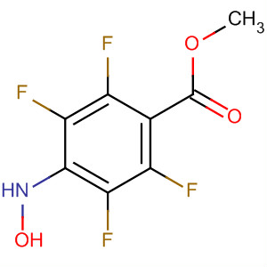 Molecular Structure of 105608-96-6 (Benzoic acid, 2,3,5,6-tetrafluoro-4-(hydroxyamino)-, methyl ester)