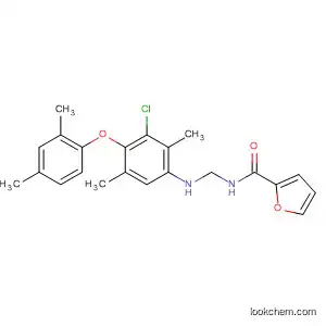 Molecular Structure of 105621-97-4 (2-Furancarboxamide,
N-[[[3-chloro-4-(2,4-dimethylphenoxy)-2,5-dimethylphenyl]amino]carbon
yl]-)