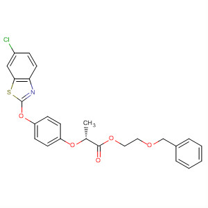 Propanoic acid, 2-[4-[(6-chloro-2-benzothiazolyl)oxy]phenoxy]-,2-(phenylmethoxy)ethyl ester, (R)-