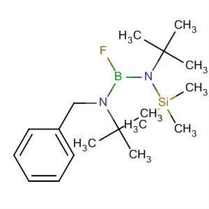 Molecular Structure of 105664-37-7 (Boranediamine,
N,N'-bis(1,1-dimethylethyl)-1-fluoro-N-(phenylmethyl)-N'-(trimethylsilyl)-)