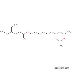 Molecular Structure of 105671-87-2 (Morpholine, 4-[6-[(4-ethyl-1-methylhexyl)oxy]hexyl]-2,6-dimethyl-)