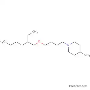 Molecular Structure of 105671-97-4 (Piperidine, 1-[4-[(2-ethylhexyl)oxy]butyl]-4-methyl-)
