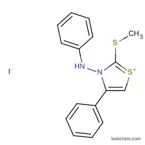 Thiazolium, 2-(methylthio)-4-phenyl-3-(phenylamino)-, iodide