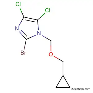 Molecular Structure of 105688-05-9 (1H-Imidazole, 2-bromo-4,5-dichloro-1-[(cyclopropylmethoxy)methyl]-)
