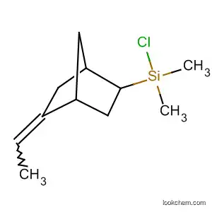 Molecular Structure of 105731-86-0 (Silane, chloro(5-ethylidenebicyclo[2.2.1]hept-2-yl)dimethyl-)