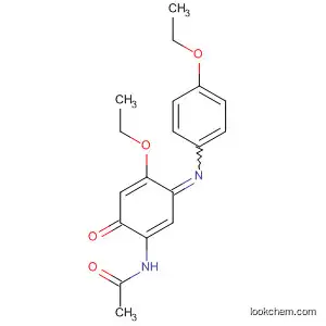 Molecular Structure of 105749-73-3 (Acetamide,
N-[4-ethoxy-3-[(4-ethoxyphenyl)imino]-6-oxo-1,4-cyclohexadien-1-yl]-)