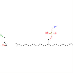 Molecular Structure of 105751-39-1 (Phosphoric acid, mono(3-chloro-2-hydroxypropyl) mono(2-hexyldecyl)
ester, monosodium salt)