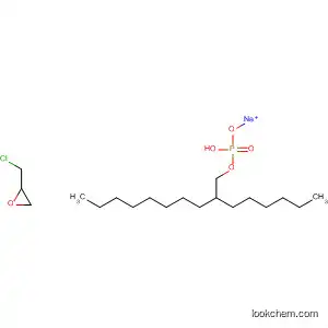 Molecular Structure of 105751-39-1 (Phosphoric acid, mono(3-chloro-2-hydroxypropyl) mono(2-hexyldecyl)
ester, monosodium salt)