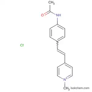 Molecular Structure of 105757-62-8 (Pyridinium, 4-[2-[4-(acetylamino)phenyl]ethenyl]-1-methyl-, chloride)