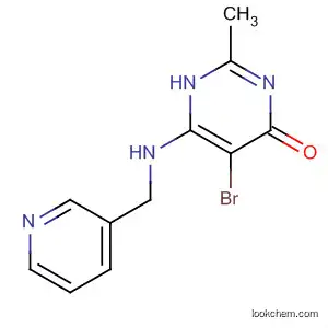Molecular Structure of 105805-96-7 (4(1H)-Pyrimidinone, 5-bromo-2-methyl-6-[(3-pyridinylmethyl)amino]-)
