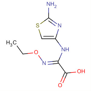 Molecular Structure of 105968-05-6 (Acetic acid, [(2-amino-4-thiazolyl)amino](ethoxyimino)-, (Z)-)