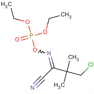 Molecular Structure of 105968-66-9 (3,5-Dioxa-6-aza-4-phosphaoct-6-ene-8-nitrile,
7-(2-chloro-1,1-dimethylethyl)-4-ethoxy-, 4-oxide)