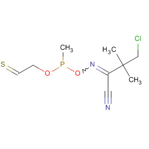 Molecular Structure of 105968-67-0 (3,5-Dioxa-6-aza-4-phosphaoct-6-ene-8-nitrile,
7-(2-chloro-1,1-dimethylethyl)-4-methyl-, 4-sulfide)