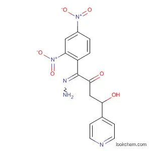 Molecular Structure of 106012-20-8 (2-Butanone, 4-hydroxy-4-(4-pyridinyl)-, (2,4-dinitrophenyl)hydrazone)