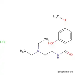 Molecular Structure of 106018-61-5 (Benzamide, N-[2-(diethylamino)ethyl]-2-hydroxy-4-methoxy-,
monohydrochloride)