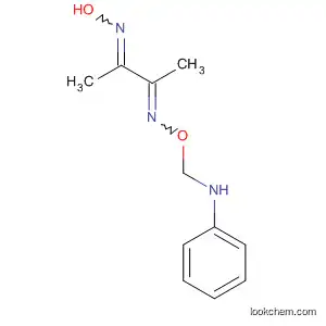Molecular Structure of 106019-53-8 (2,3-Butanedione, oxime O-[(phenylamino)methyl]oxime)