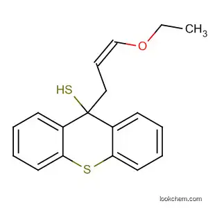 Molecular Structure of 106102-15-2 (Spiro[thietane-2,9'-[9H]thioxanthene], 4-(ethoxymethylene)-, (Z)-)