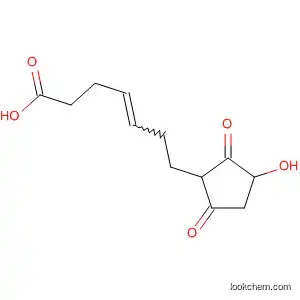 Molecular Structure of 106110-00-3 (4-Heptenoic acid, 7-(3-hydroxy-2,5-dioxocyclopentyl)-)