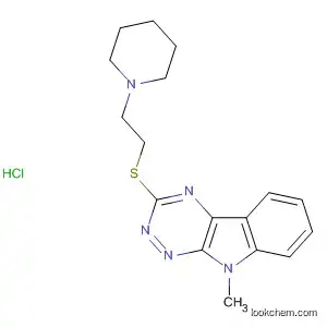 Molecular Structure of 106110-62-7 (9H-1,2,4-Triazino[6,5-b]indole, 9-methyl-3-[[2-(1-piperidinyl)ethyl]thio]-,
monohydrochloride)