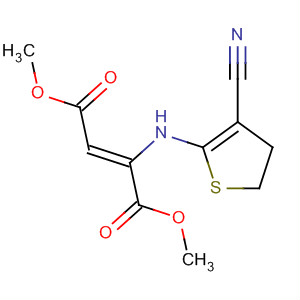 Molecular Structure of 106118-77-8 (2-Butenedioic acid, 2-[(3-cyano-4,5-dihydro-2-thienyl)amino]-, dimethyl
ester, (Z)-)