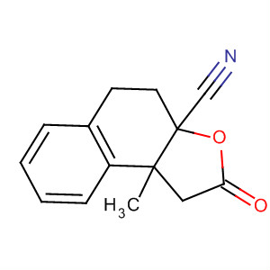 Molecular Structure of 106129-60-6 (Naphtho[2,1-b]furan-3a(2H)-carbonitrile,
1,4,5,9b-tetrahydro-9b-methyl-2-oxo-)